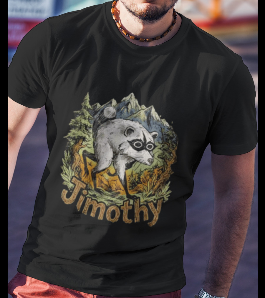 Jimothy Raccoon Mountain Forest Nature Mountains T-Shirt