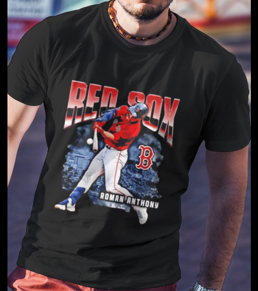 Red Sox Roman Anthony Boston MLB Players Iconic Baseball T-Shirt