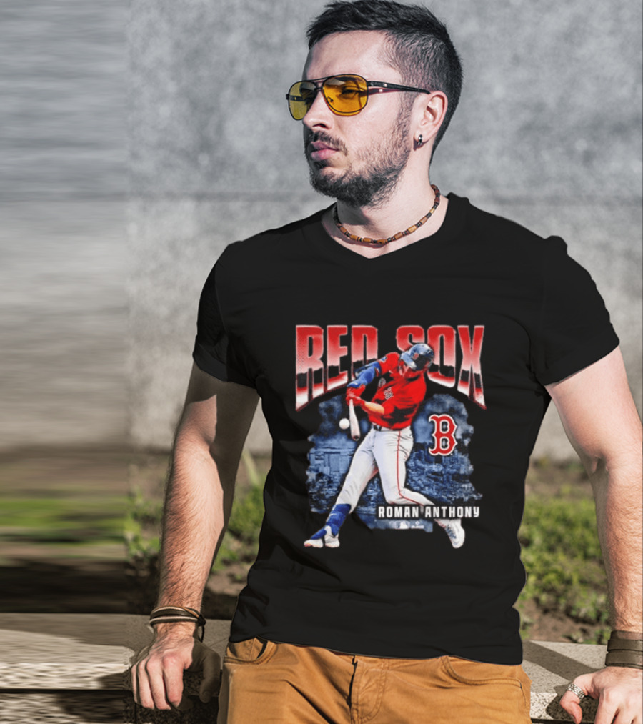 Red Sox Roman Anthony Boston MLB Players Iconic Baseball T-Shirt