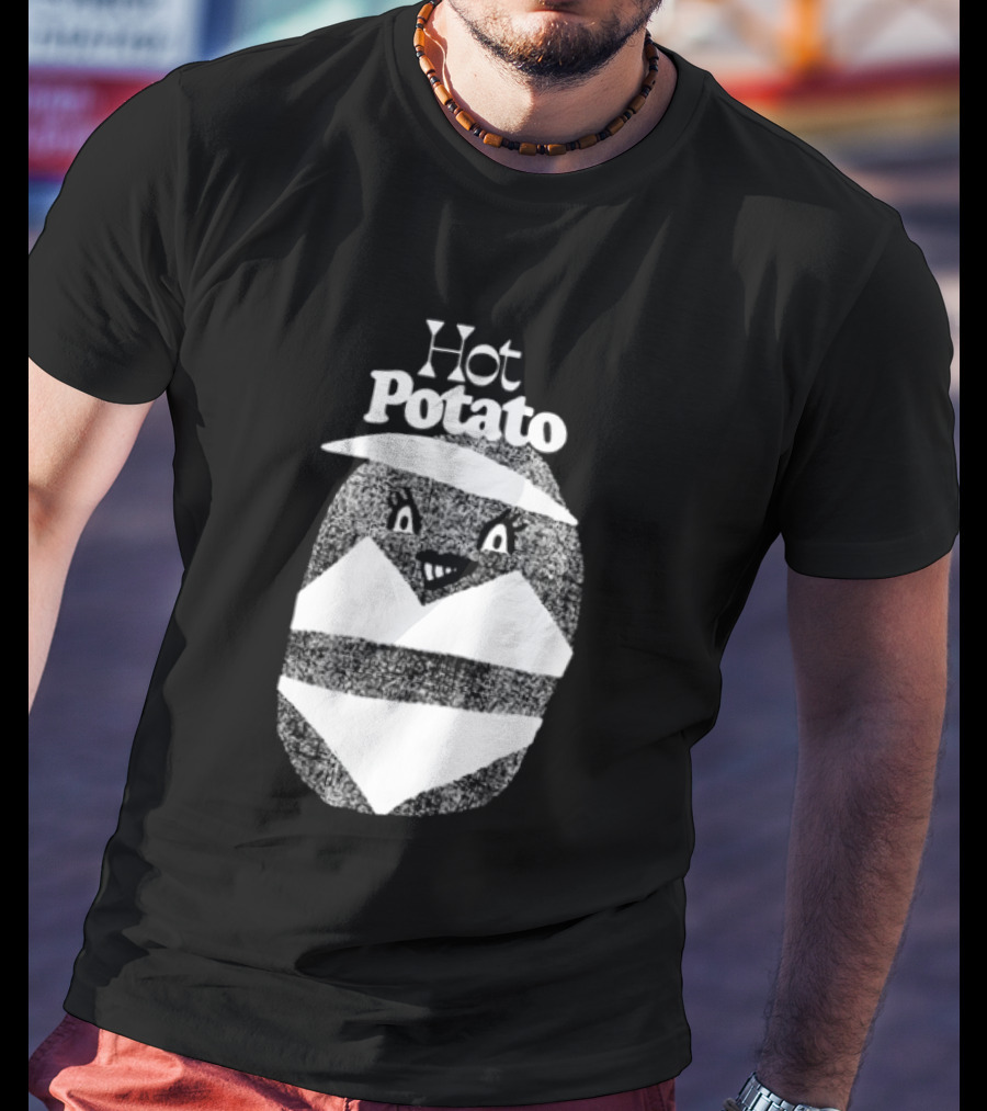 This Might Get Weird Hot Potato Cartoon Style Textured Potato T-Shirt
