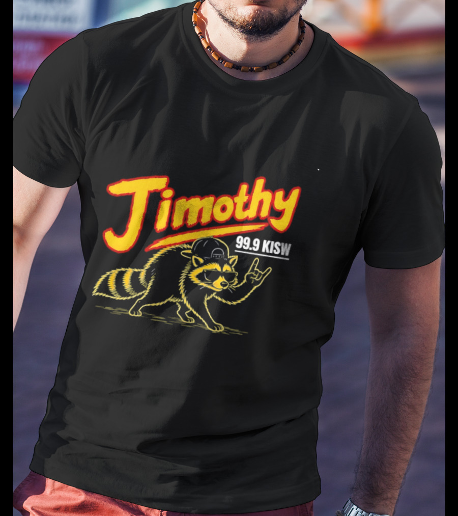Jimothy 99.9 KISW Raccoon Rock Seattle Radio T-Shirt