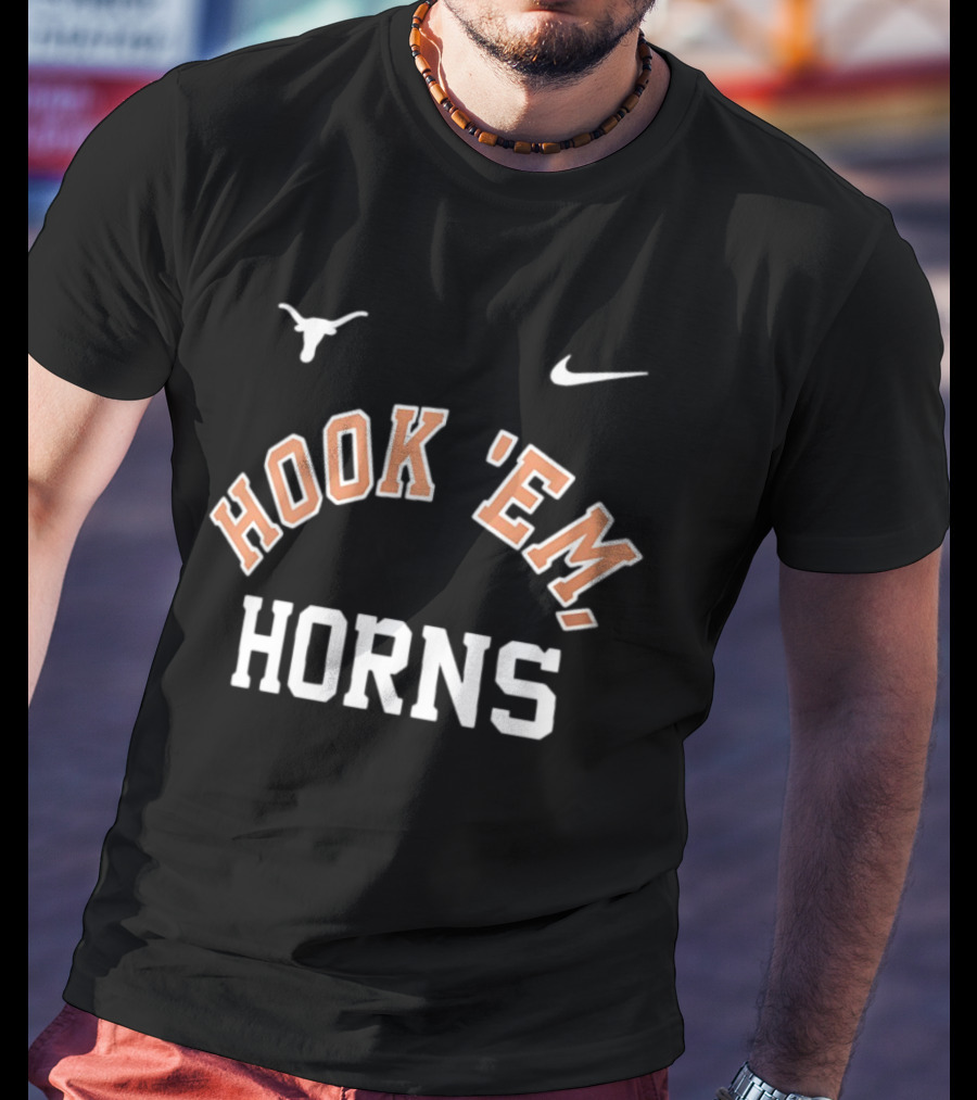 Texas Longhorns Hook 'Em Horns Nike NCAA College Football T-Shirt