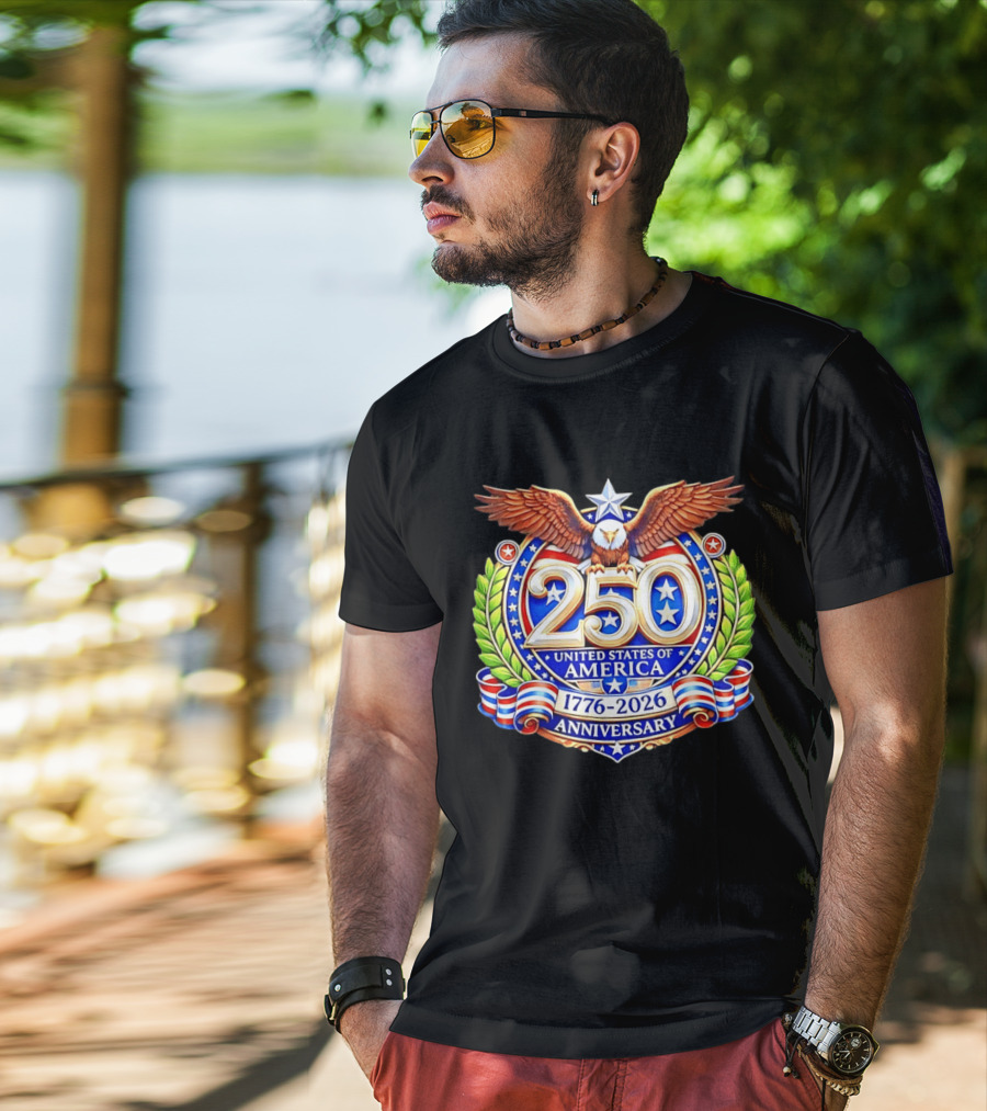 250th Anniversary United States Of America 1776 2026 Eagle T-Shirt