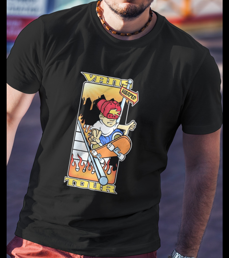 Vans Warped Tour Skater Punk Rock Skateboarding T-Shirt