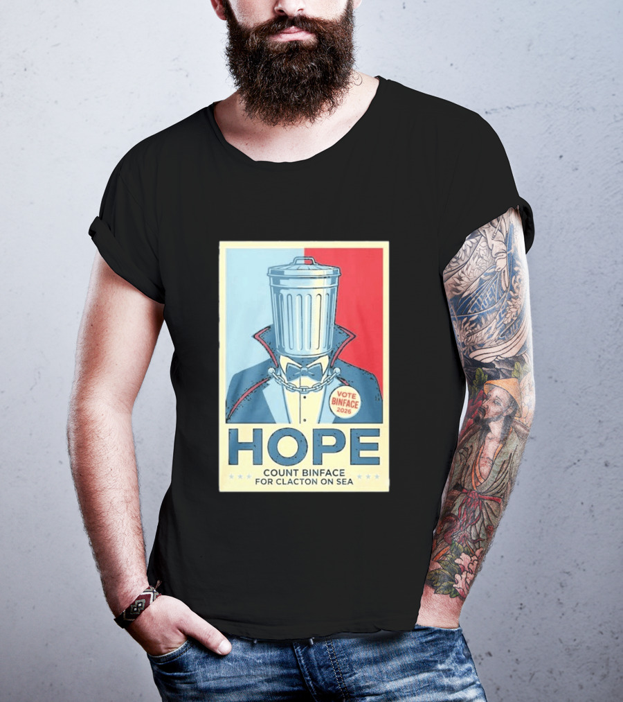 Vote Binface 2026 Hope Count Binface For Clacton On Sea T-Shirt