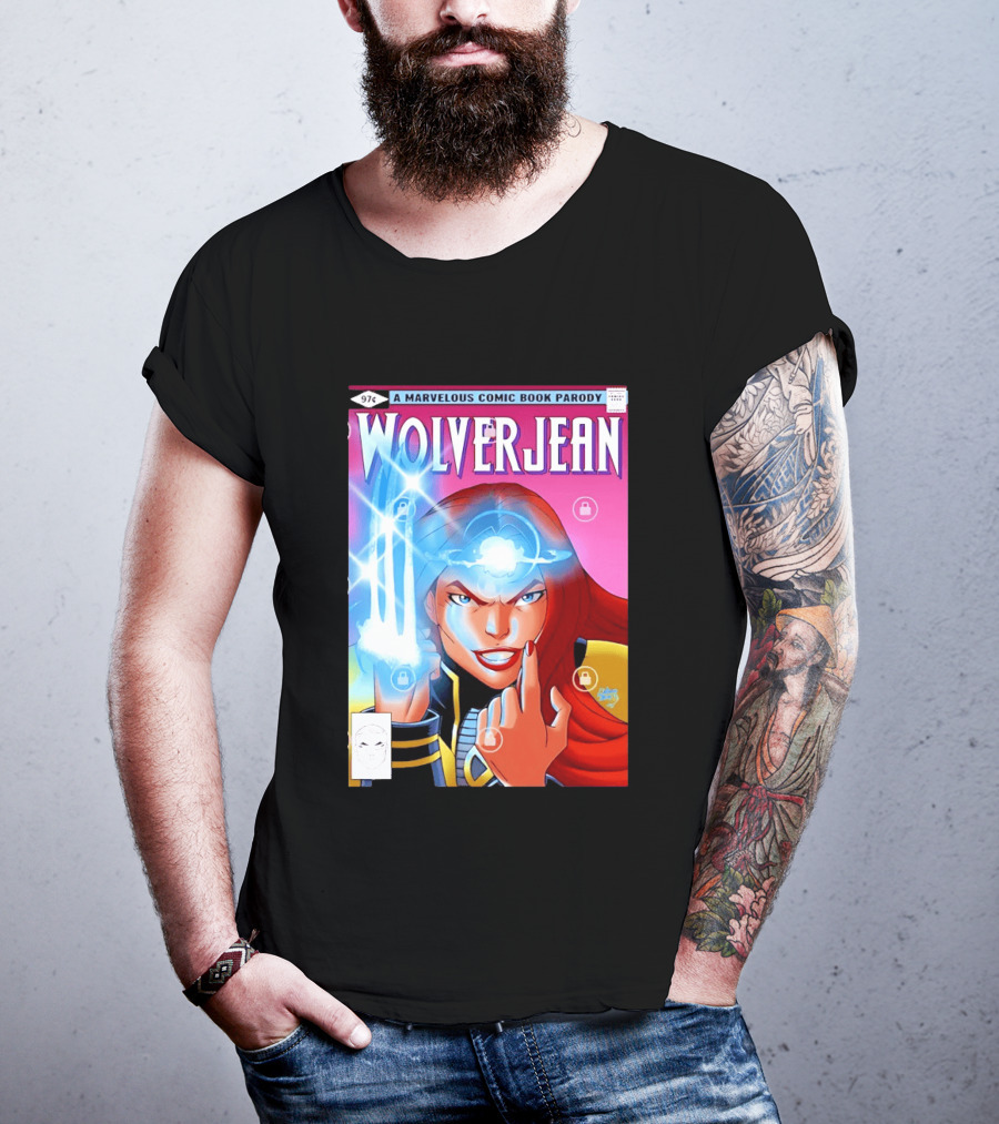 Wolverjean A Marvelous Comic Book Parody Cover 97 Cents T-Shirt