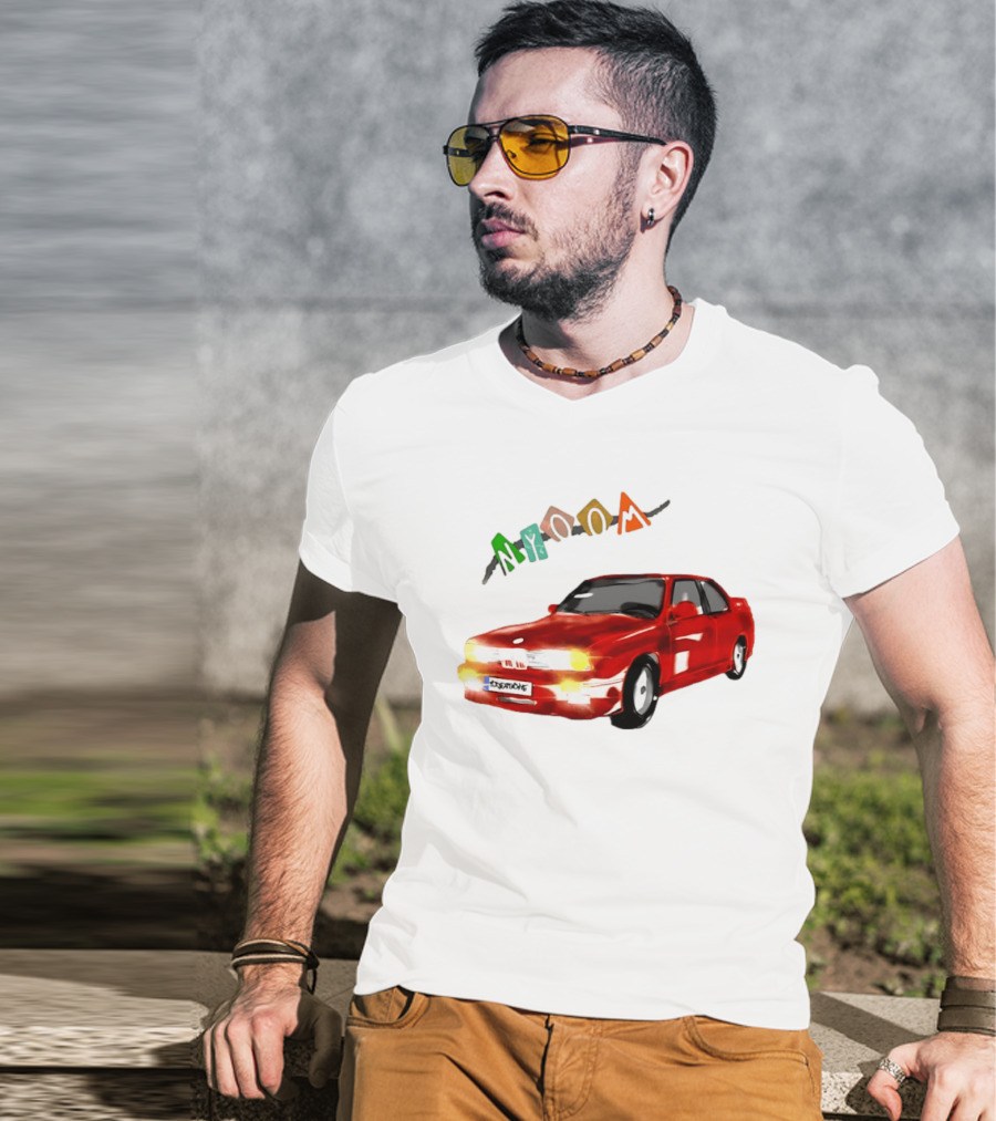 BMW E30 M3 Nyoom Drift Car Adventure T-Shirt