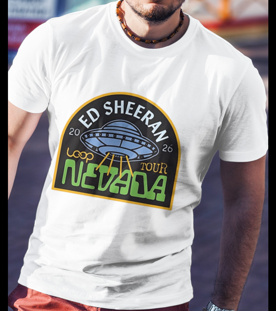 Ed Sheeran 2026 Nevada Loop Tour UFO T-Shirt
