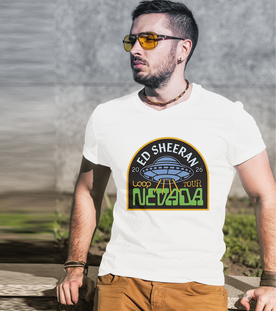 Ed Sheeran 2026 Nevada Loop Tour UFO T-Shirt