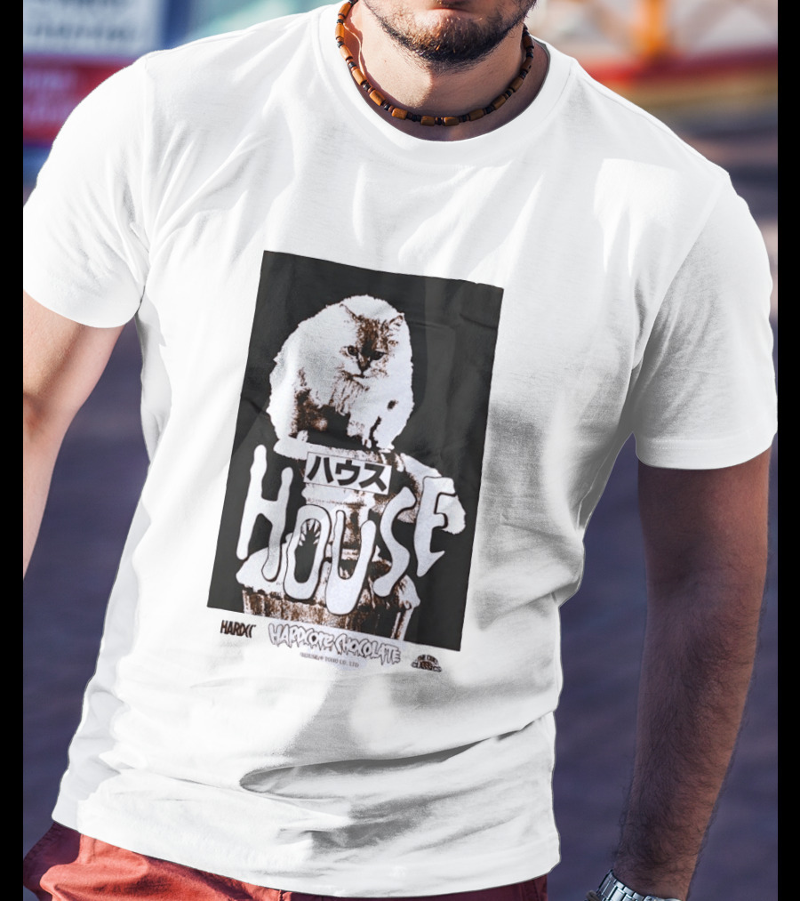 House Hardcore Chocolate Cult Classics Cat Horror T-Shirt