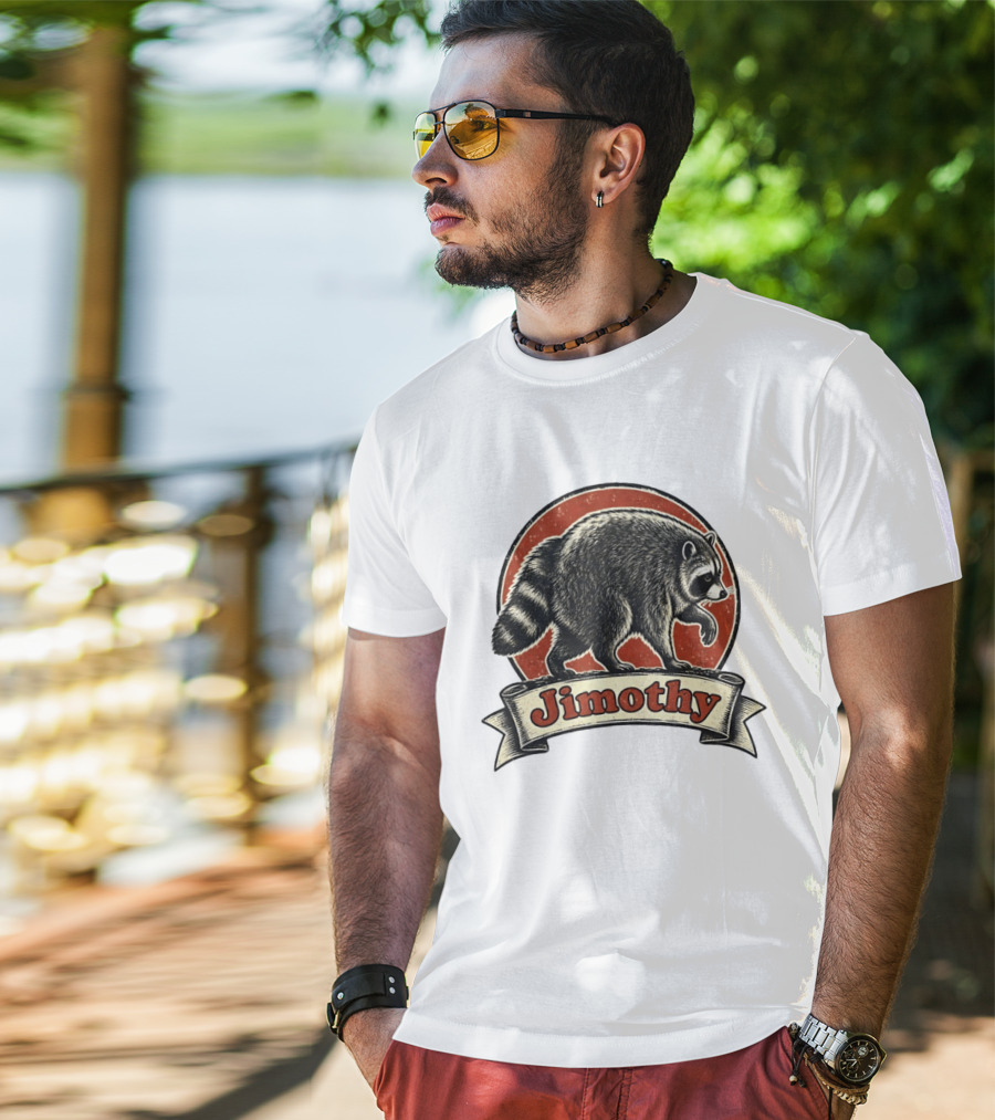 Jimothy Raccoon Vintage Style Meme T-Shirt