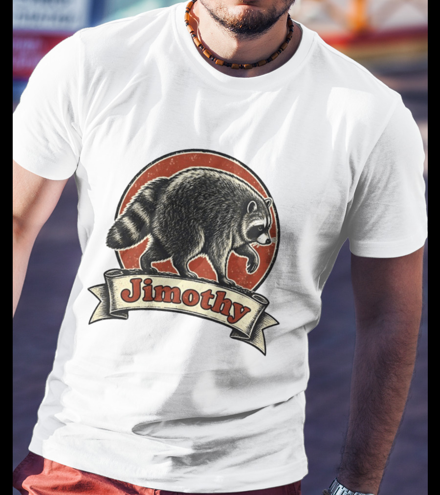 Jimothy Raccoon Vintage Style Meme T-Shirt
