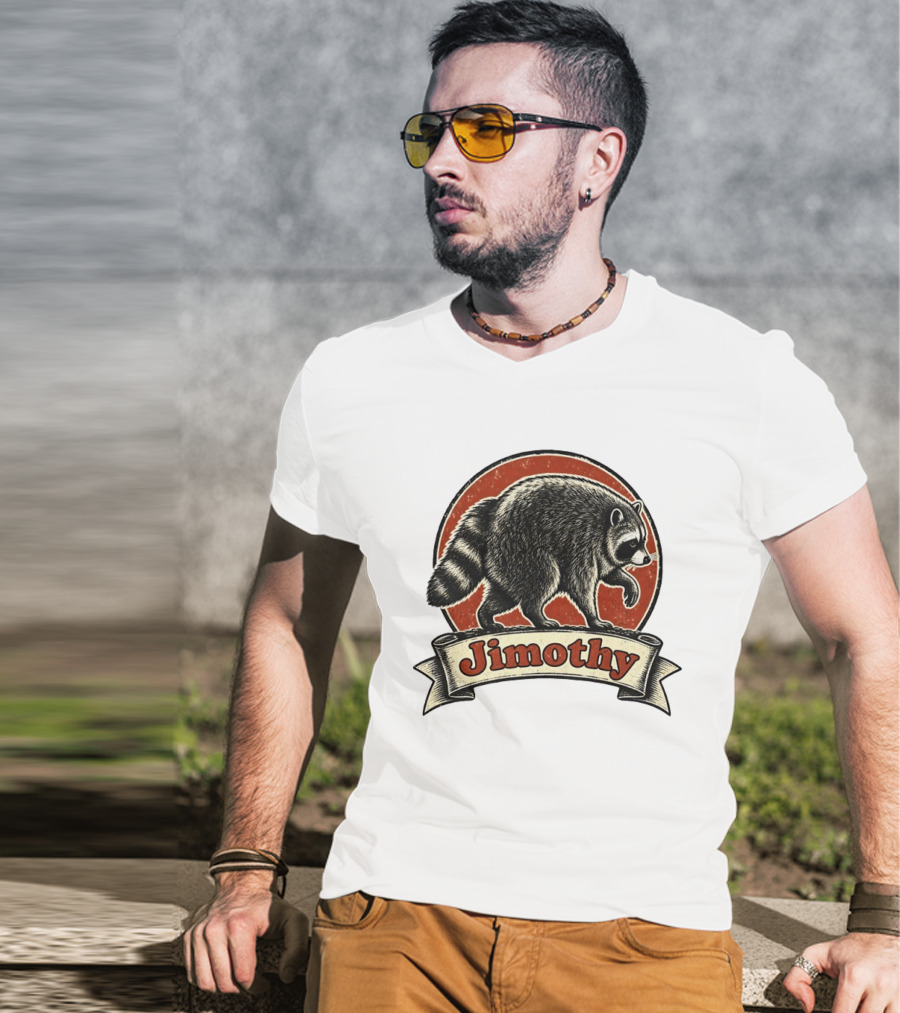Jimothy Raccoon Vintage Style Meme T-Shirt