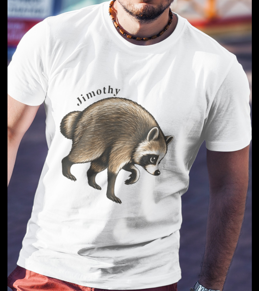 Jimothy Raccoon Seattle Ballard Walking Raccoon T-Shirt