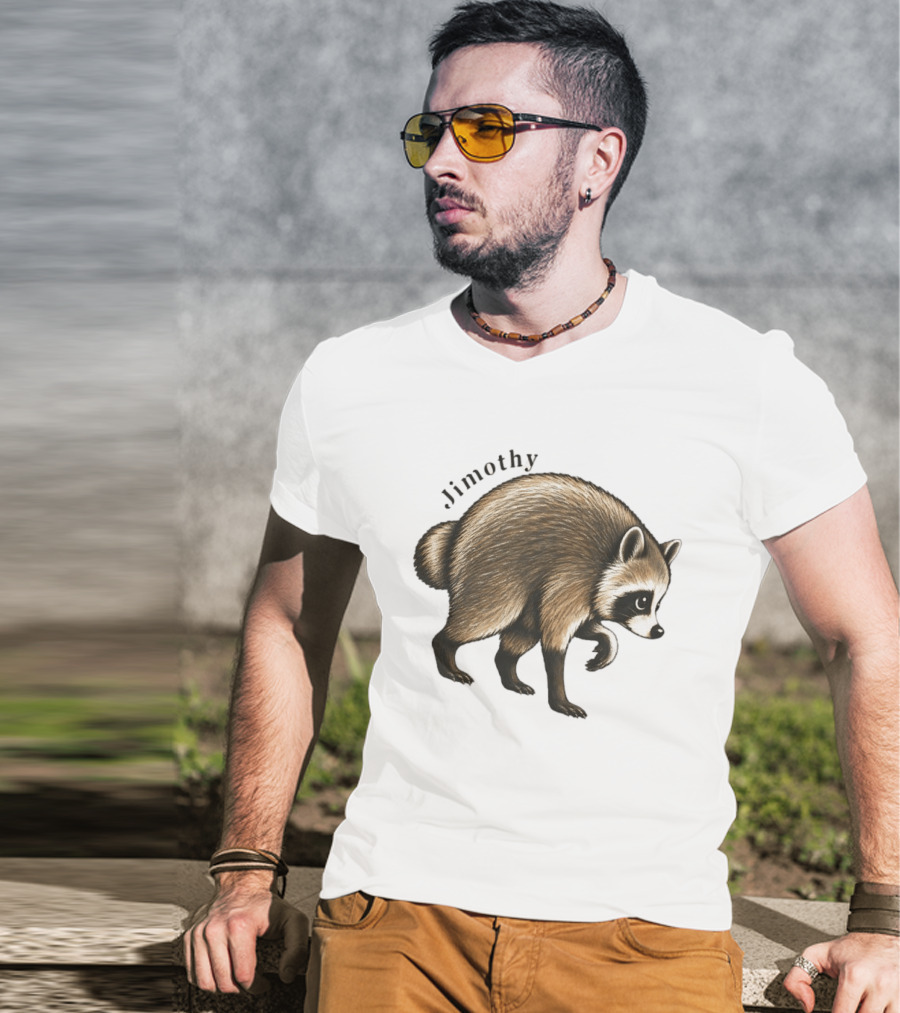 Jimothy Raccoon Seattle Ballard Walking Raccoon T-Shirt