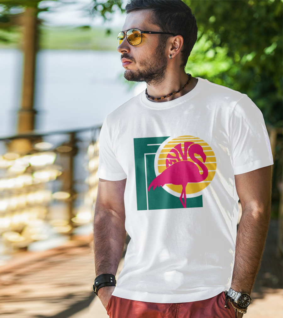 Move Flamingo Sunset Tropical FNS T-Shirt