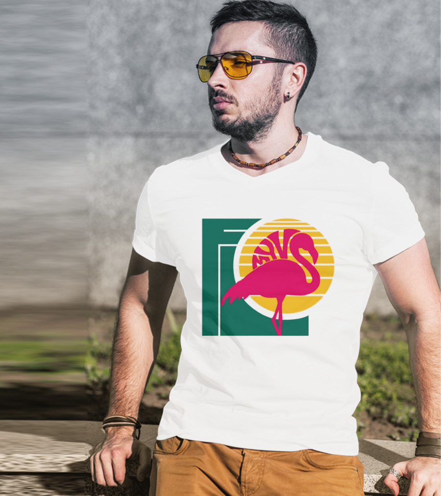 Move Flamingo Sunset Tropical FNS T-Shirt