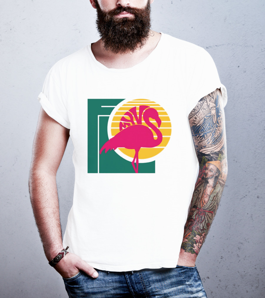 Move Flamingo Sunset Tropical FNS T-Shirt