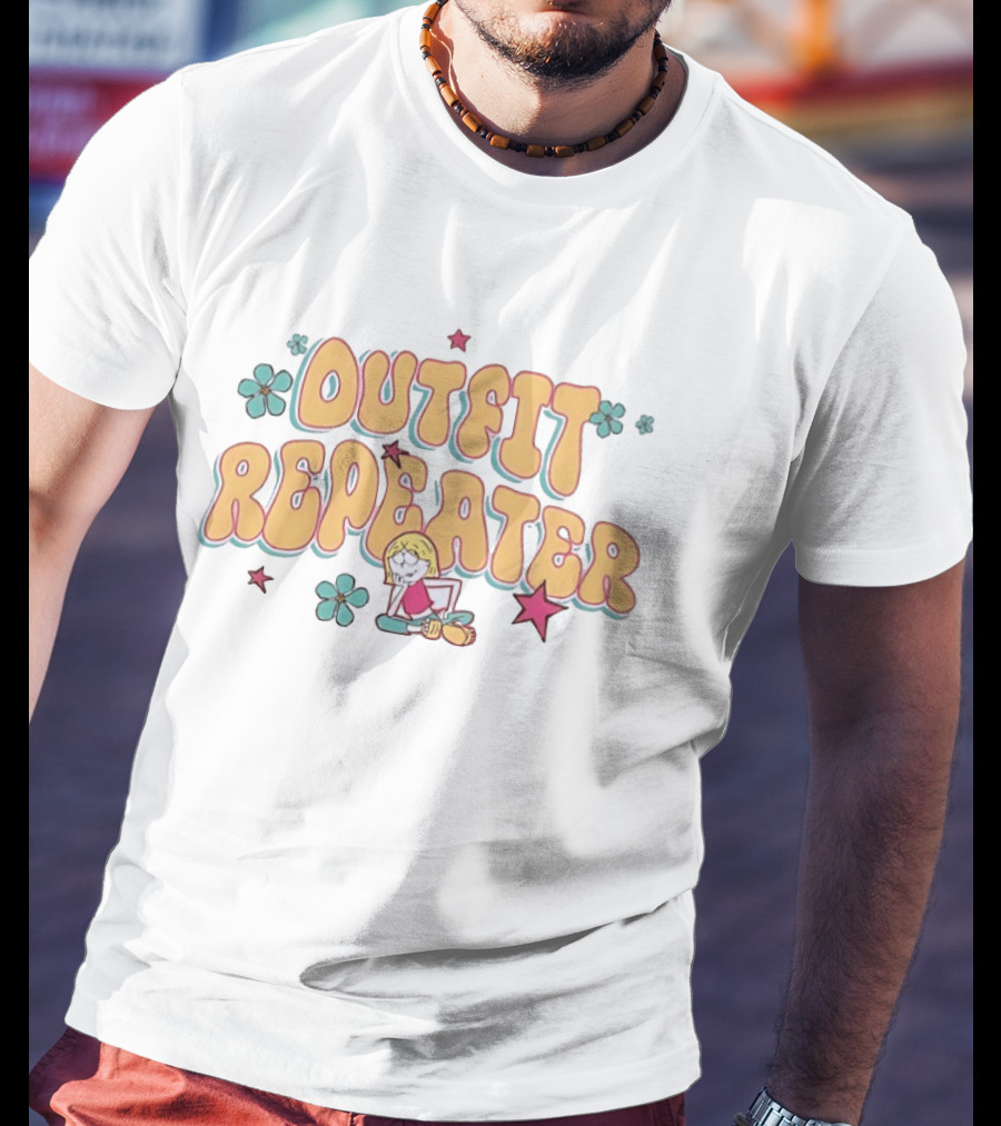 Outfit Repeater Fashion Aesthetic Cartoon Character Flowers Stars T-Shirt