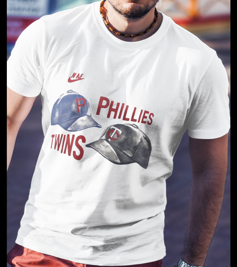 Nike Phillies Twins Baseball Caps 2026 Matchup T-Shirt
