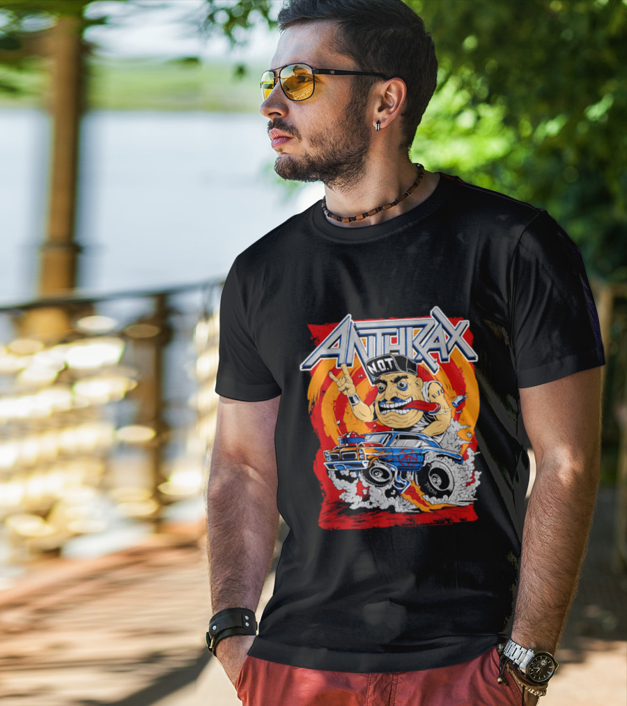 Anthrax N.O.T Muscle Car Ed Roth Style Illustration Monster Metal Rock T-Shirt