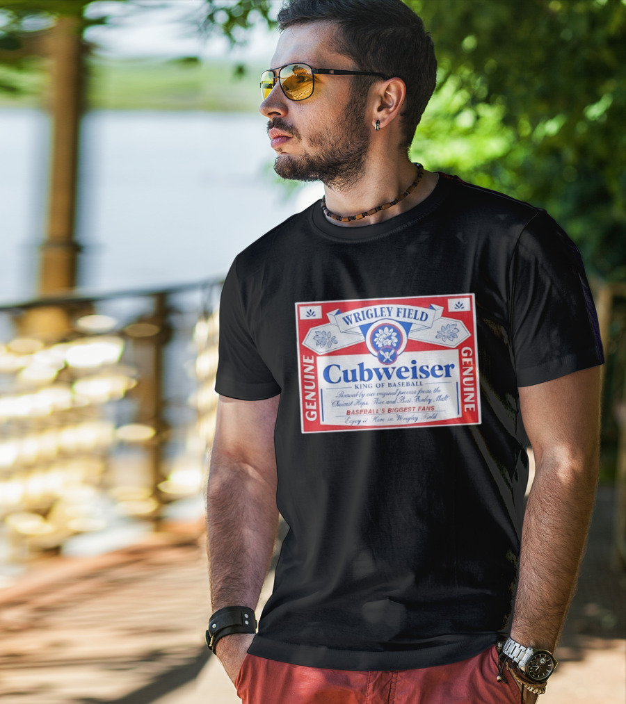 Wrigley Field Cubweiser Genuine Baseball's Biggest Fans T-Shirt
