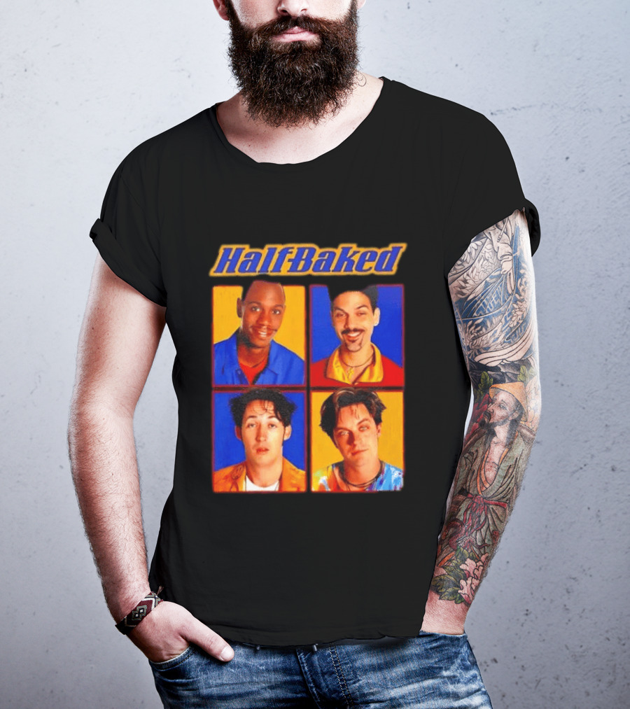 Half Baked Movie Characters Block T-Shirt