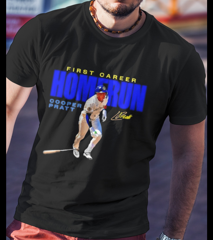 First Career Homerun Cooper Pratt Milwaukee Brewers T-Shirt