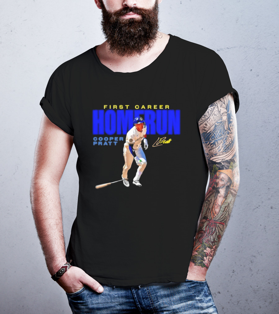 First Career Homerun Cooper Pratt Milwaukee Brewers T-Shirt