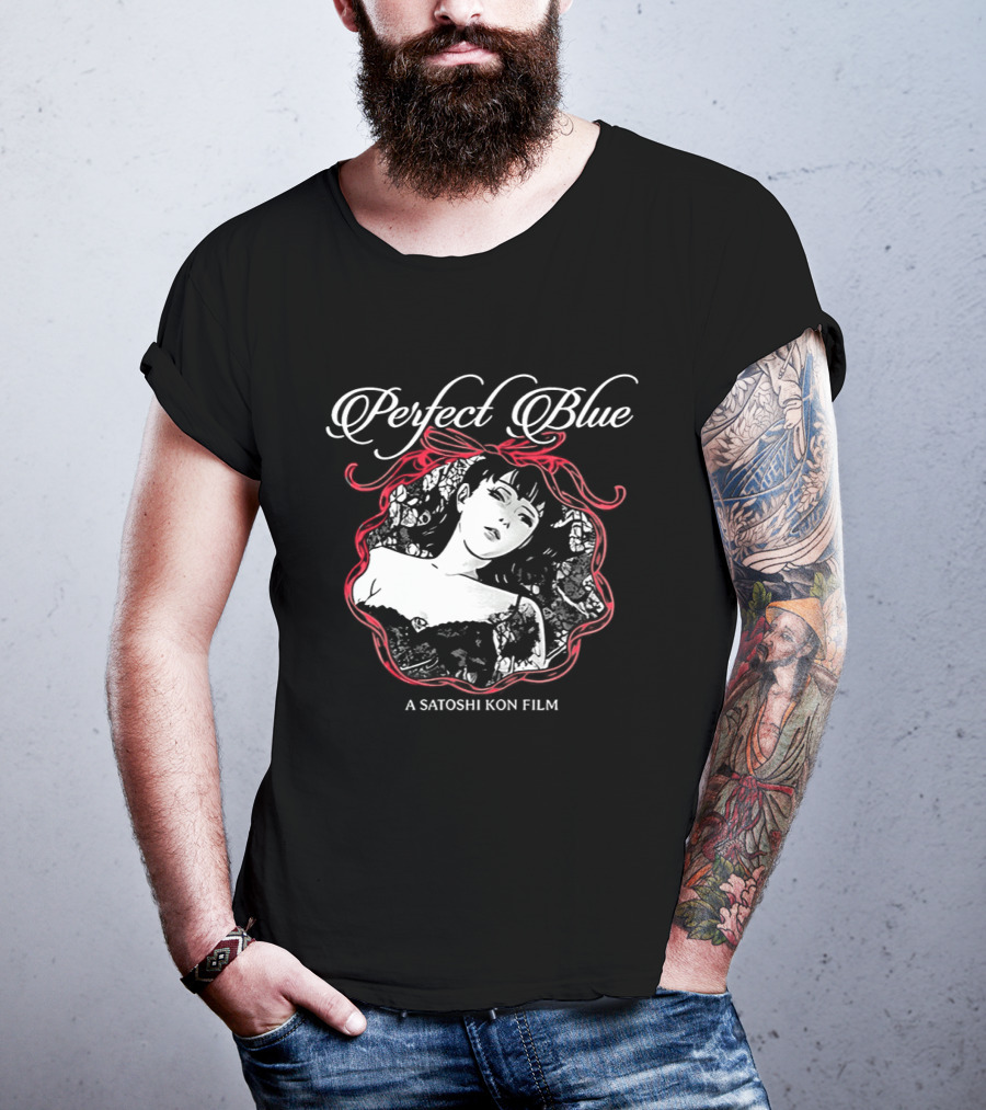 Perfect Blue A Satoshi Kon Film Bold Red Ribbon Frame T-Shirt