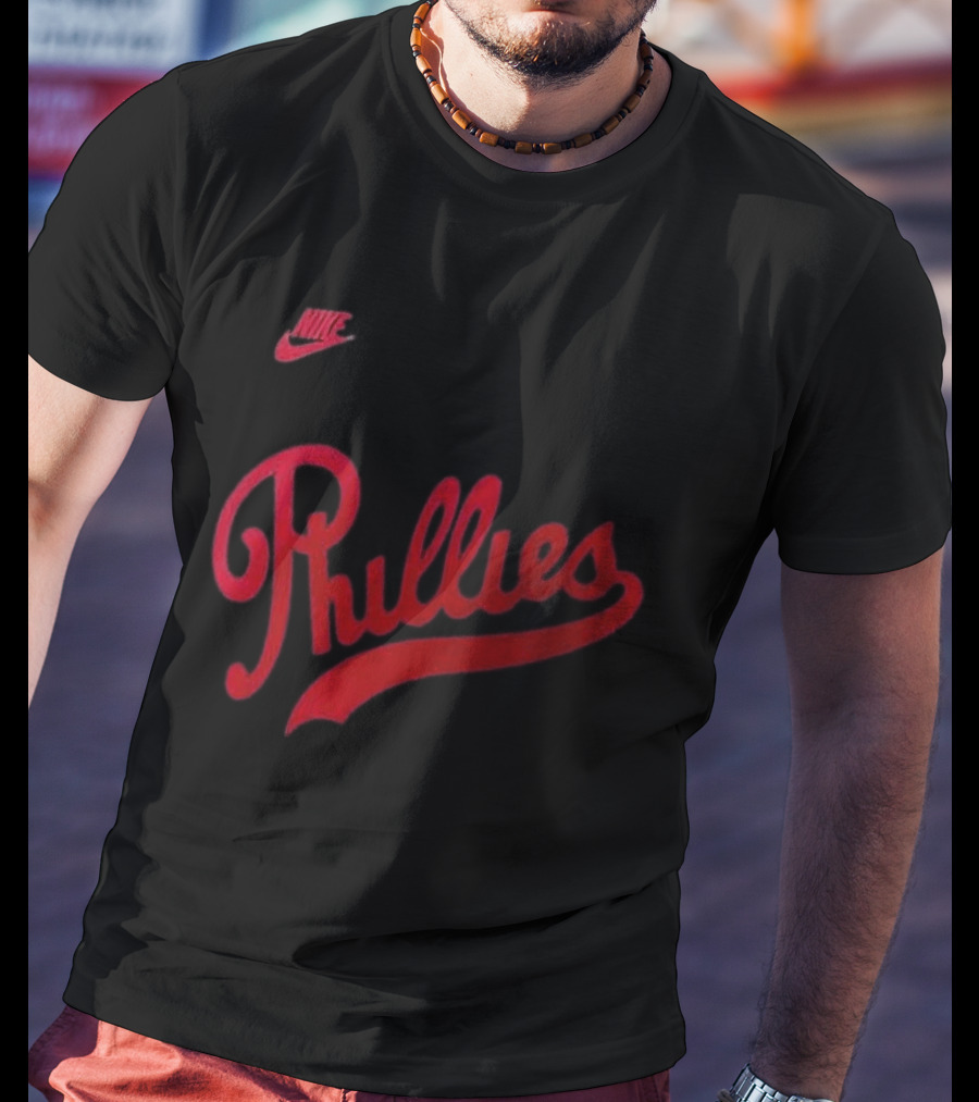 Philadelphia Phillies 2026 Field Of Dreams Phillies Nike Wordmark T-Shirt