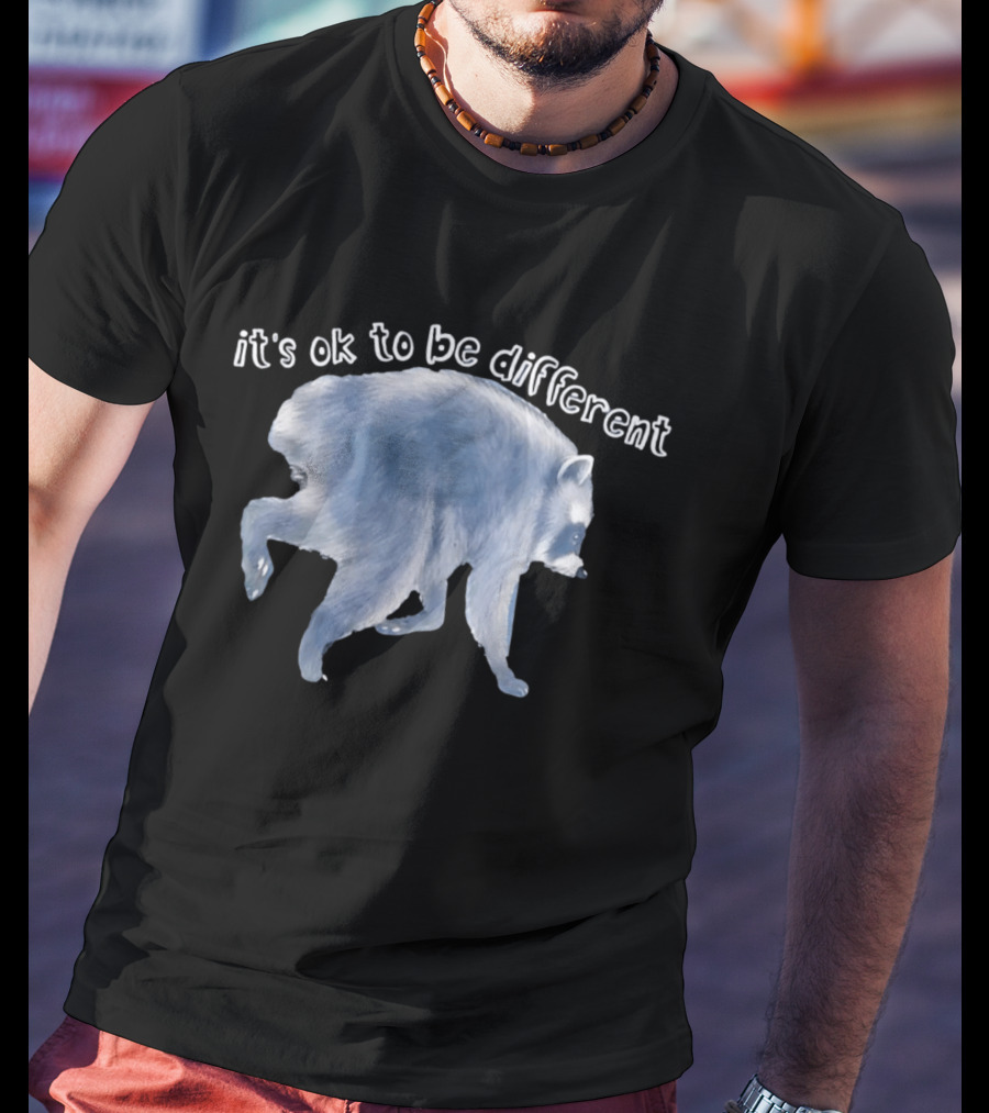 It's OK To Be Different Jimothy Raccoon T-Shirt