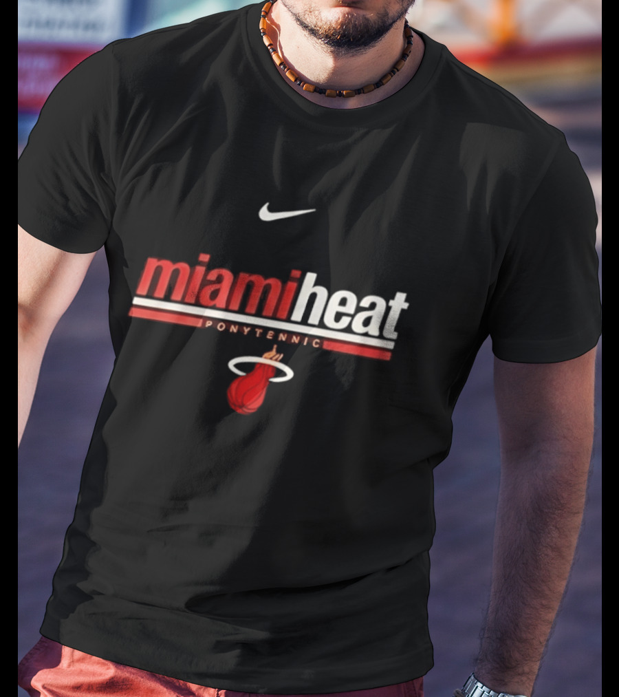 Nike Miami Heat Shaquille O Neal Ponytennis NBA T-Shirt