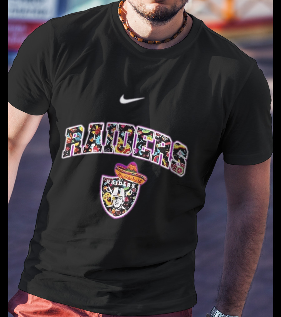 Las Vegas Raiders Hispanic Heritage Sombrero Nike Fiesta T-Shirt