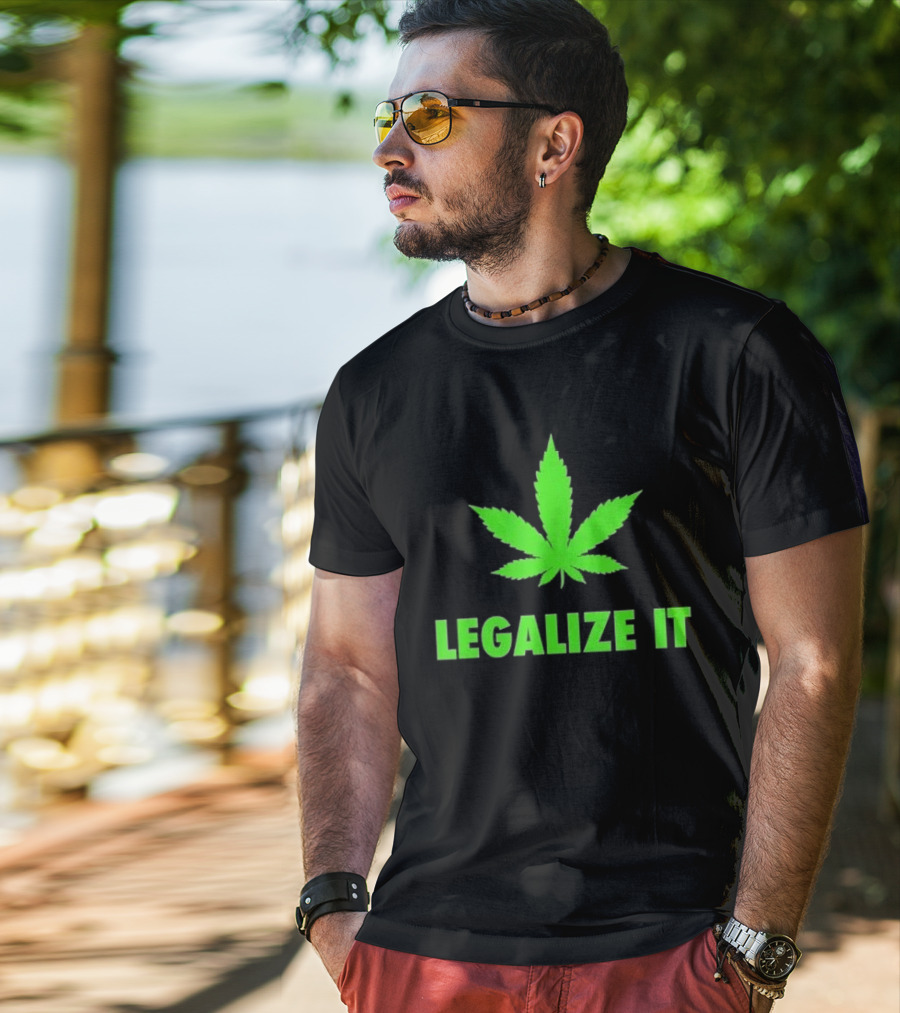 Legalize It Green Marijuana Leaf Cannabis T-Shirt