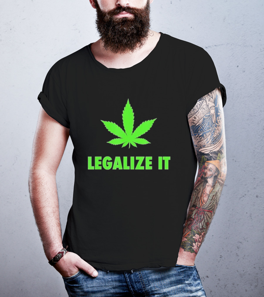 Legalize It Green Marijuana Leaf Cannabis T-Shirt
