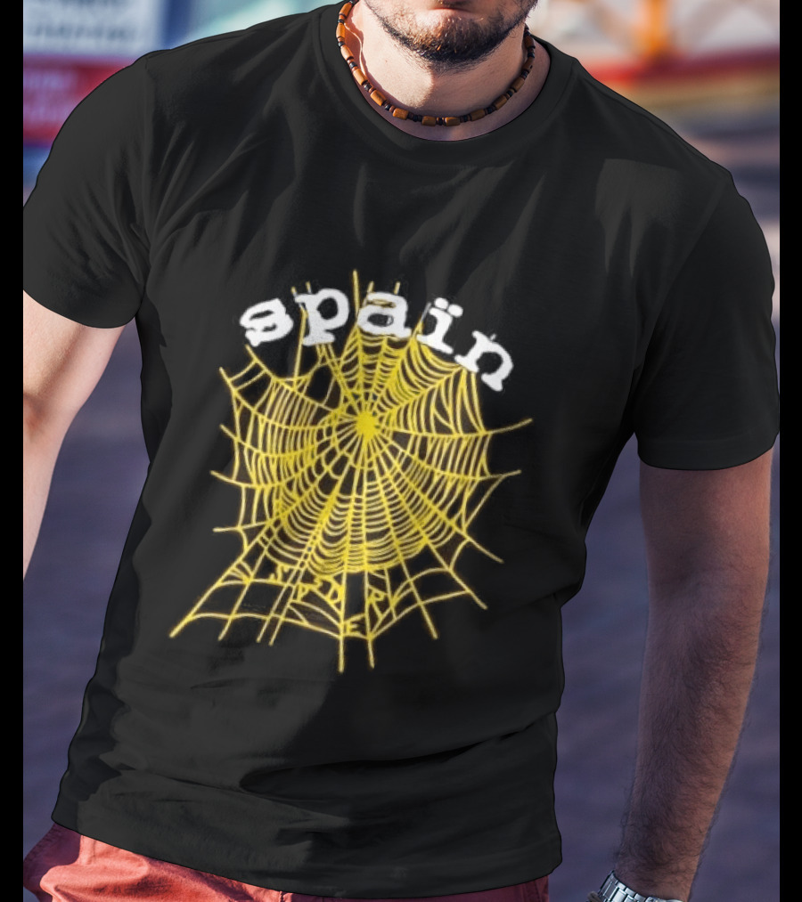 Spain Web Spider Yellow Web T-Shirt