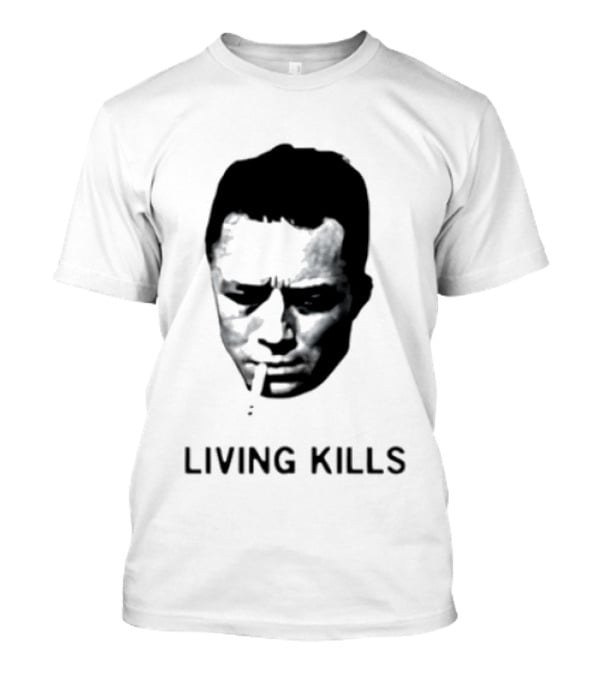 Living Kills Albert Camus Smoking T-Shirt