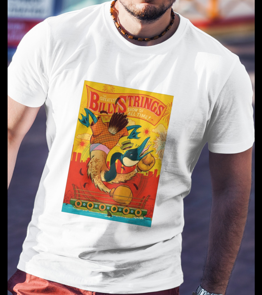 Billy Strings Boston MA July 21 2026 Greatest Show Of All Time Boxing Duck With Gloves T-Shirt