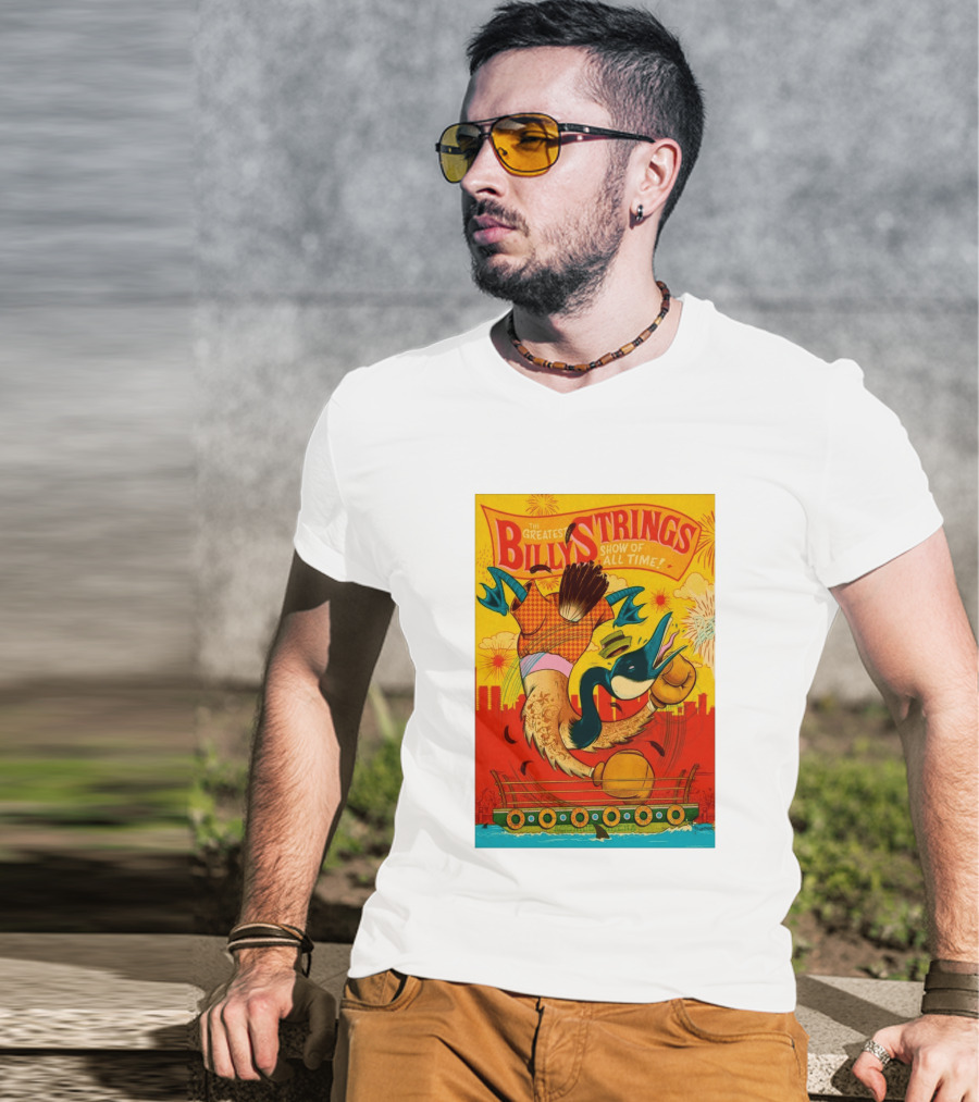 Billy Strings Boston MA July 21 2026 Greatest Show Of All Time Boxing Duck With Gloves T-Shirt