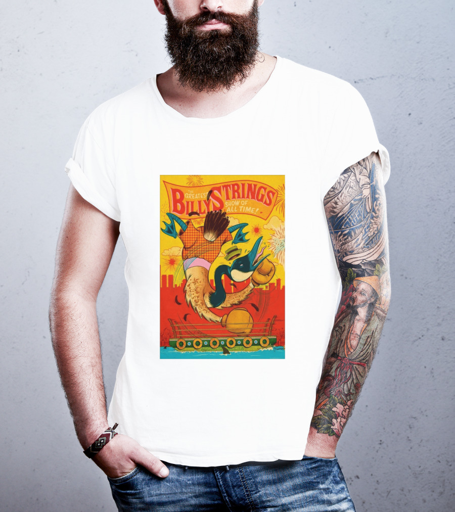 Billy Strings Boston MA July 21 2026 Greatest Show Of All Time Boxing Duck With Gloves T-Shirt