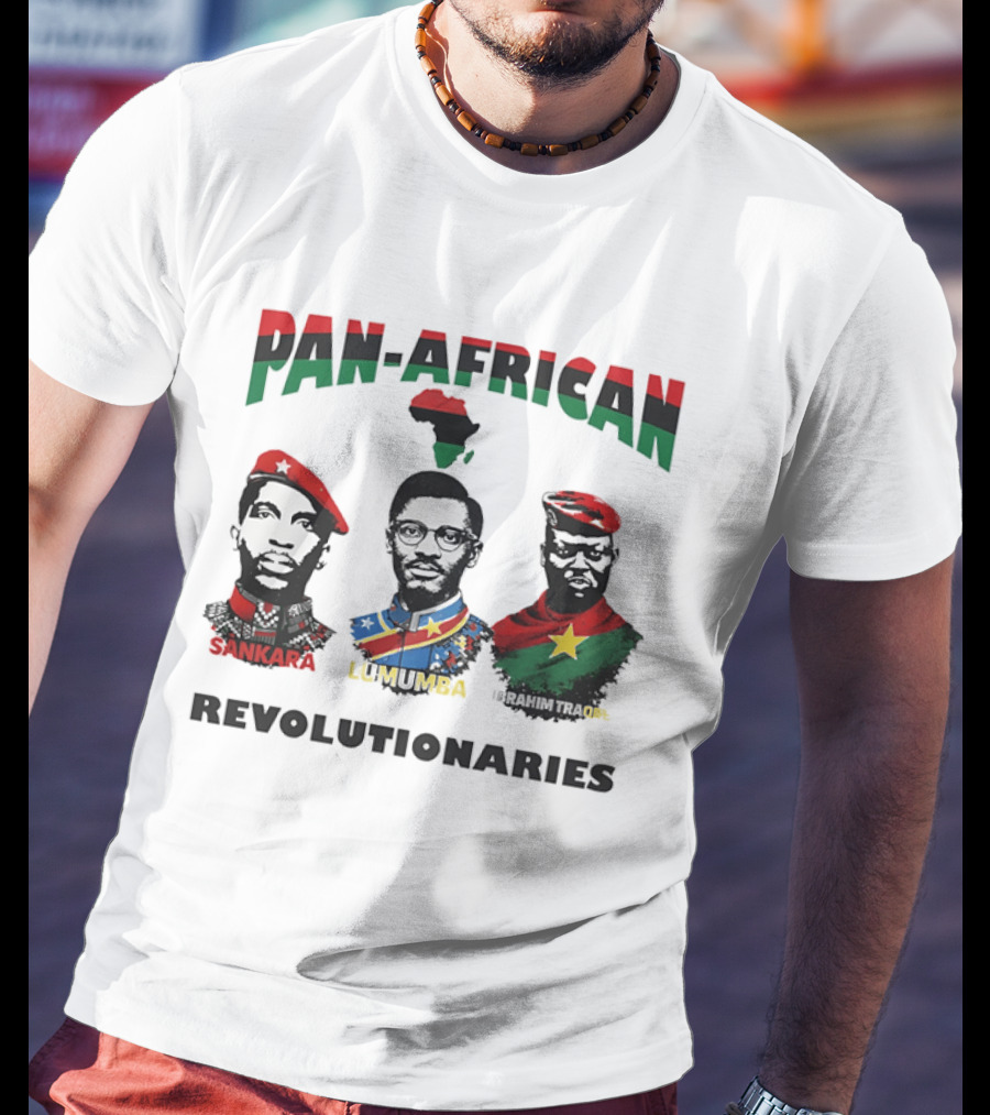 Pan African Revolutionaries Sankara Lumumba Ibrahim Traoré T-Shirt