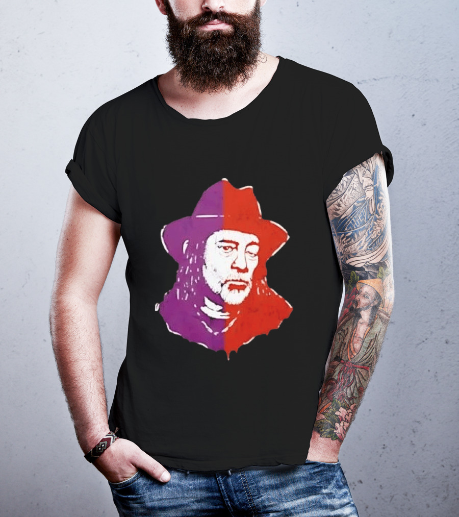 Willie Nelson Face Pop Art Style Cowboy Hat T-Shirt