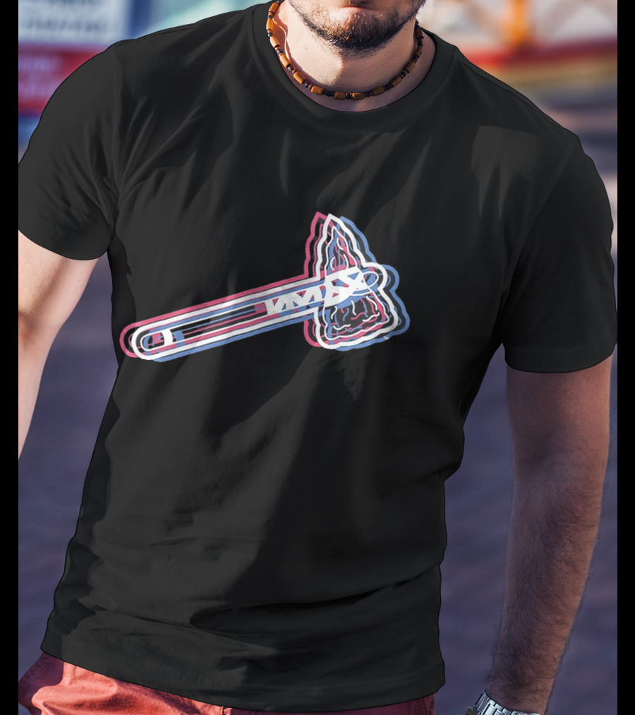 Atlanta Braves 2026 Glitch MLB Tomahawk T-Shirt