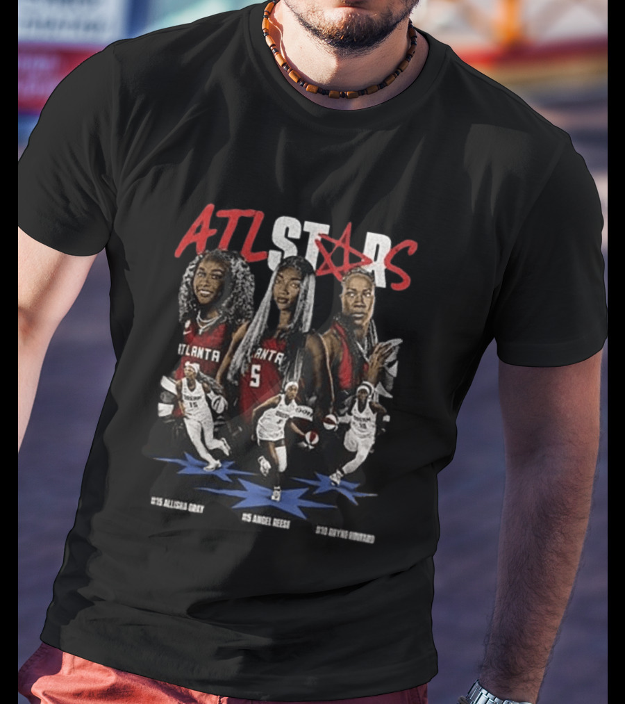 ATL Stars Allisha Gray Angel Reese Kiyvve Terrell Atlanta Dream All Star Game 2026 T-Shirt