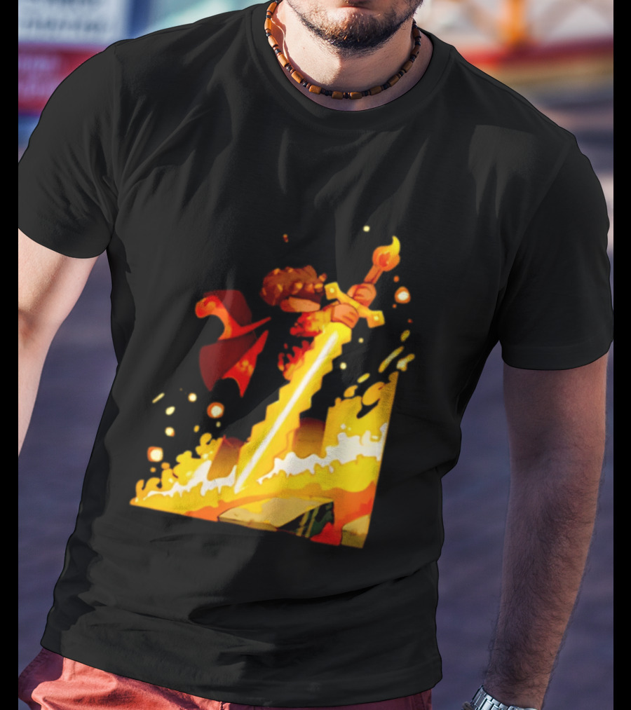 FlameFrags Sword Gaming Fantasy Adventure Warrior T-Shirt