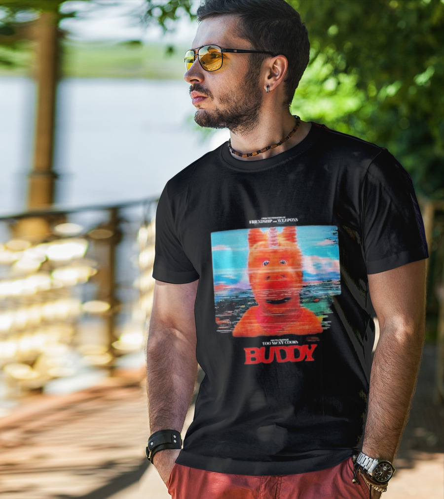 Buddy Unicorn Friendship And Weapons Movie Premiere August 28 2026 T-Shirt