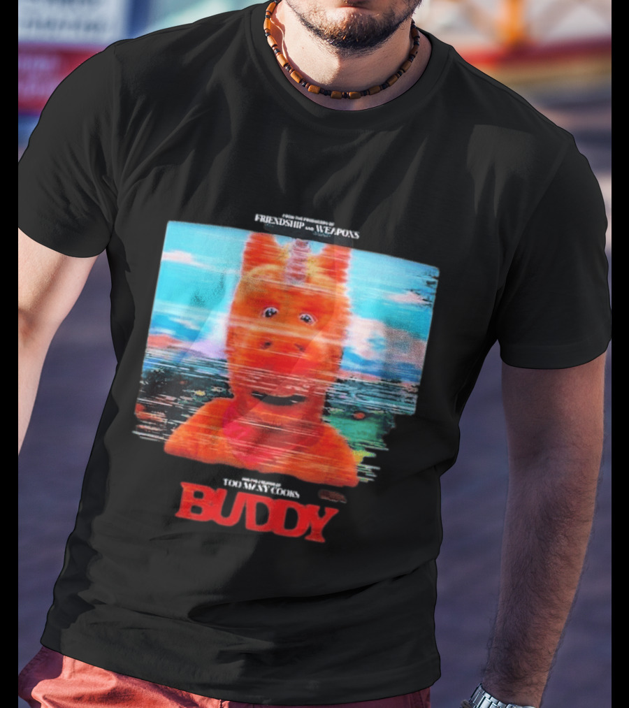 Buddy Unicorn Friendship And Weapons Movie Premiere August 28 2026 T-Shirt