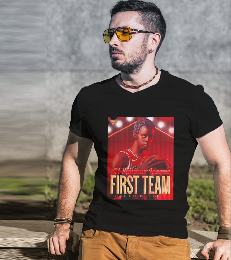 All Summer League First Team Caleb Wilson Basketball 2026 T-Shirt