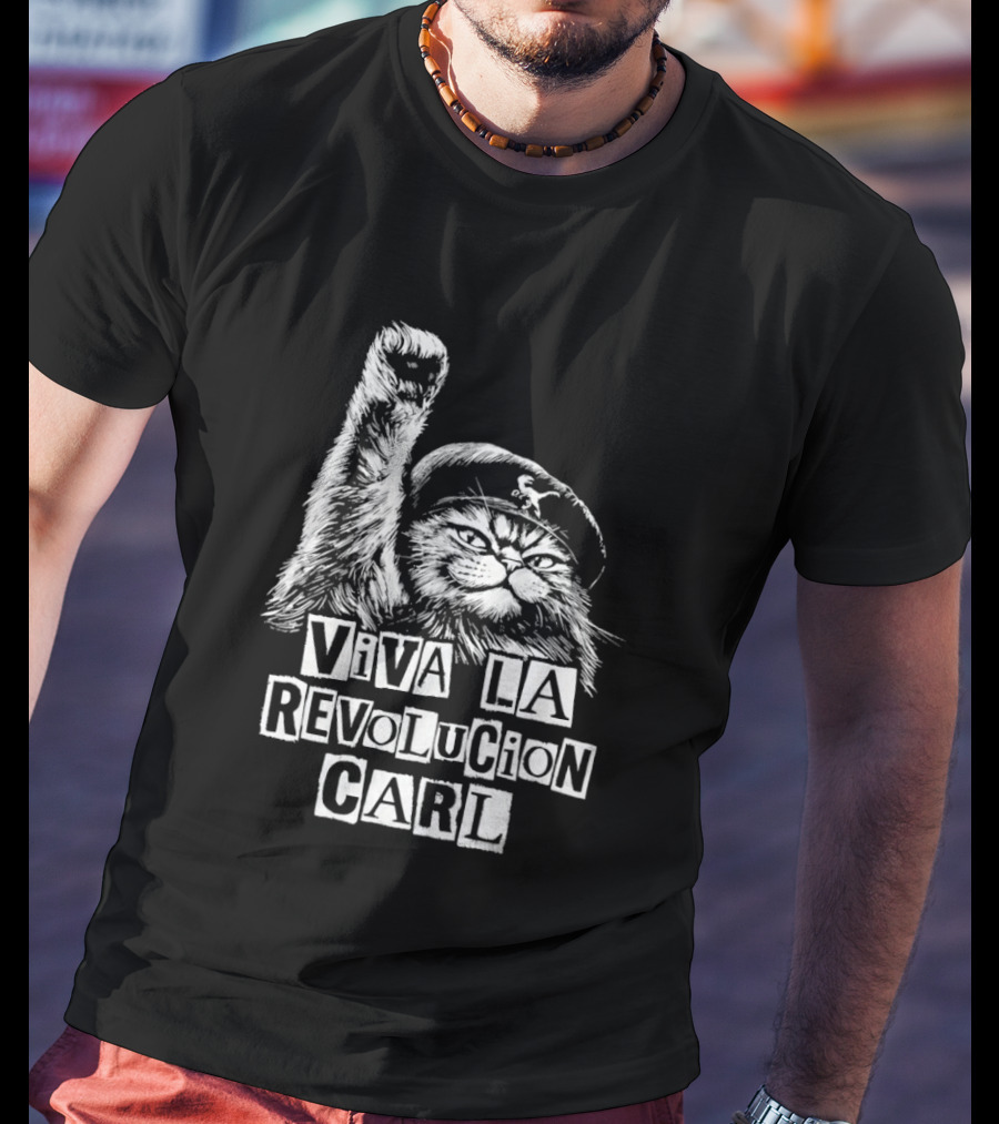 Viva La Revolucion Carl Cat Dungeon Crawler Carl T-Shirt